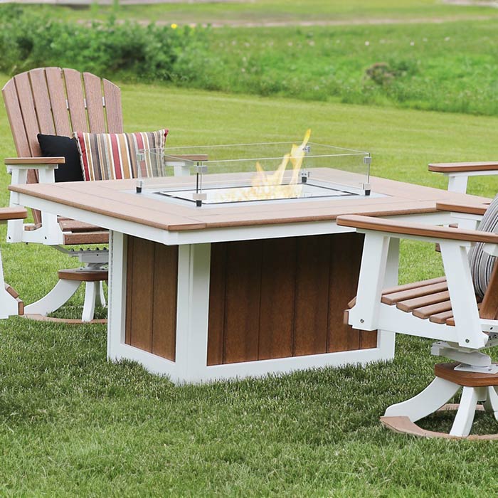 Donoma 42" x 54" Rectangular Counter Fire Table