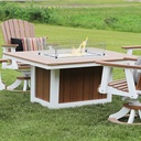 Donoma 42" x 54" Rectangular Fire Bar Table