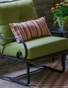 Meadowcraft Outdoor Monticello Deep Seating Club Chair Wrought Iron