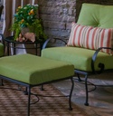 Meadowcraft Monticello Wrought Iron Patio Deep Seating Club Spring Chair