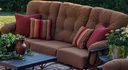 Meadowcraft Outdoor Living Vinings Wrought Iron Sofa