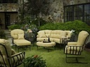 Meadowcraft Athens Crescent Sofa Outdoor Furniture