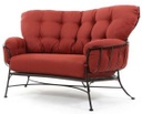Meadowcraft Athens Crescent Loveseat Outdoor Iron