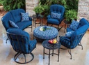 Meadowcraft Athens Deep Seating Outdoor Crescent Loveseat