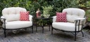 Meadowcraft Athens Outdoor Furniture Cuddle Chair Patio