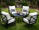 MeadowCraft Square Slat Top Patio Table