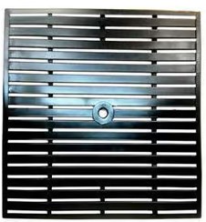 Meadowcraft Outdoor Slat Top Iron Rectangular Table