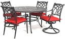 Bella 60&quot; Round Inlaid Lazy Susan Table*