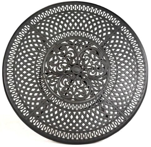 Bella 60&quot; Round Inlaid Lazy Susan Table*
