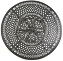 Bella 60&quot; Round Inlaid Lazy Susan Table*