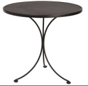 Meadowcraft Outdoor Bistro Table Round No Hole