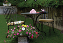 Meadowcraft 48 inch Round Regular Mesh Outdoor Dining Table