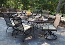 Meadowcraft Round Regular Mesh Patio Dining Table