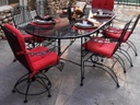 Meadowcraft Alexandria Coil Spring Outdoor Chair