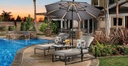 Meadowcraft Outdoor Patio Flat Umbrella Base