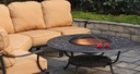 Grand Tuscany 48" Round Wood Fire Pit Outdoor Furniture