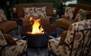 Meadowcraft Wrought Iron Small Wood Burning Fire Pit