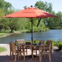 Meadowcraft Wrought Iron Umbrella Base Outdoor Patio Furniture