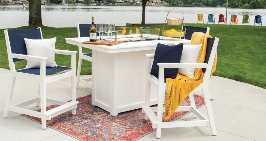 Berlin Garden Donoma 12&quot; x 42&quot; Rectangular Glass Wind Guard Outdoor Patio Furniture