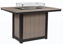 Berlin Garden Donoma 12&quot; x 42&quot; Rectangular Glass Wind Guard Outdoor Patio Furniture