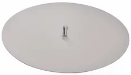 Berlin Gardens Donoma 21&quot; Round Stainless Steel Burner Cover Fire Table Fire Pit