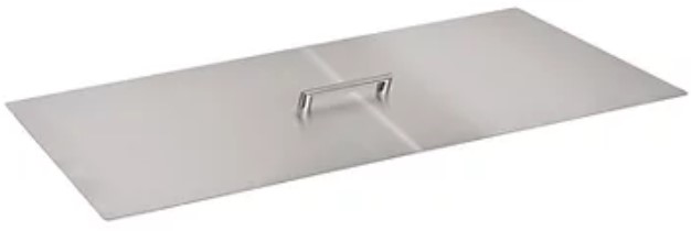 12" x 24" Rectangular Stainless Steel Burner Cover Backyard Living