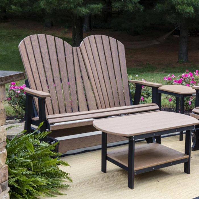 Comfo Back Double Counter Glider Patio Furniture