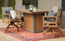 Berlin Gardens 44&quot; x 72&quot; Rectangular Fire Table Cover Outdoor Patio Furniture