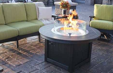 Berlin Gardens 46&quot; Round Fire Pit Cover Fire Table Cover