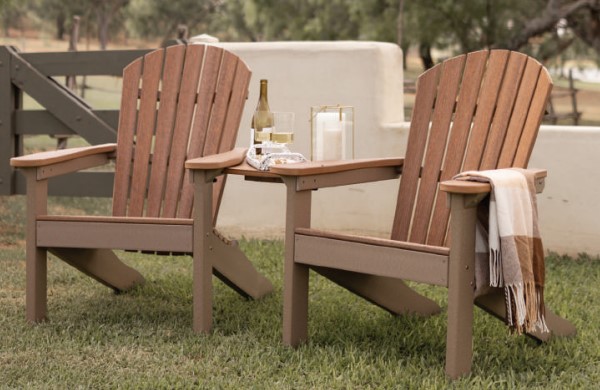 Berlin Gardens Adirondack Chair Tete-a-Tete Table