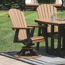 Comfo Back Swivel Rocker Dining Chair Outdoor Patio Furniture