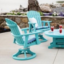 Comfo Back Swivel Rocker Dining Chair Outdoor Patio Furniture