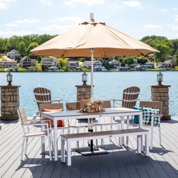 Berlin Gardens 44&quot; Umbrella Extension Pole Patio Furniture
