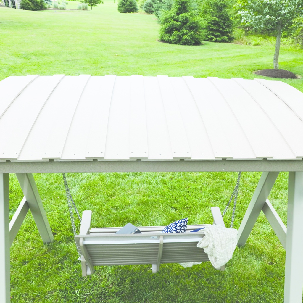 Vinyl A-Frame Roof Arbors and A Frames