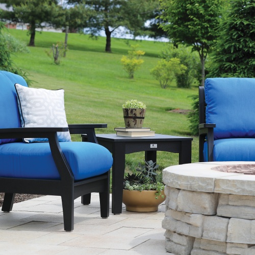Classic Terrace End Table Outdoor Patio Furniture