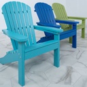 Comfo Back Folding Adirondack Chair Poly Outdoor Furniture