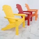Comfo Back Folding Adirondack Chair Poly Outdoor Furniture