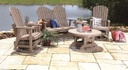 Berlin Gardens 38" Round Conversation Table Poly Outdoor Furniture