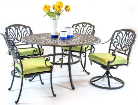 Biscayne 48&quot; Round Table Outdoor Furniture