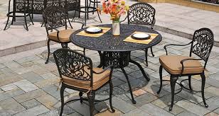 Hanamint Tuscany 54" Round Inlaid Lazy Susan Table Outdoor Furniture