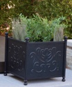 Tuscany 18" Small Square Planter Box Outdoor Furniture