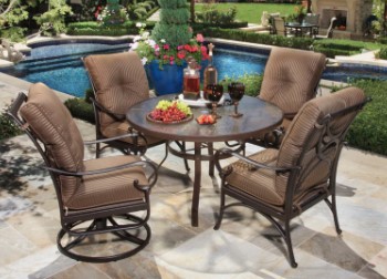 Santa Barbara Full Cushion Dining Chair Outdoor Living