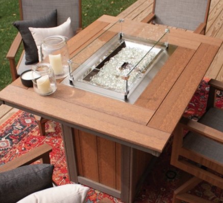 Hanamint Rectangular Glass Guard Outdoor Furniture