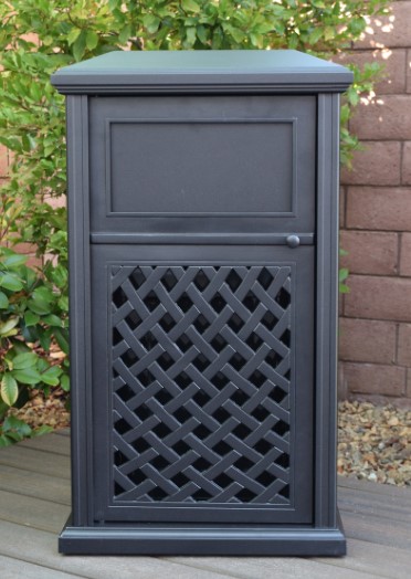 Newport Trash Receptacle with Trash Can Outdoor Furniture