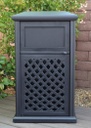 Newport Trash Receptacle with Trash Can Outdoor Furniture