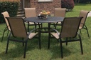 New Classic 54" Round Inlaid Lazy Susan Table Patio Furniture