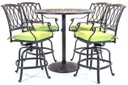 Hanamint Mayfair Swivel Bar Stool Outdoor Furniture