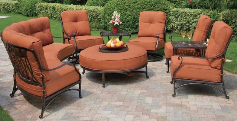 Mayfair Estate Club Middle Chair Outdoor Living