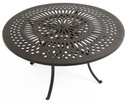 Mayfair 54" Round Inlaid Lazy Susan Table Outdoor Living