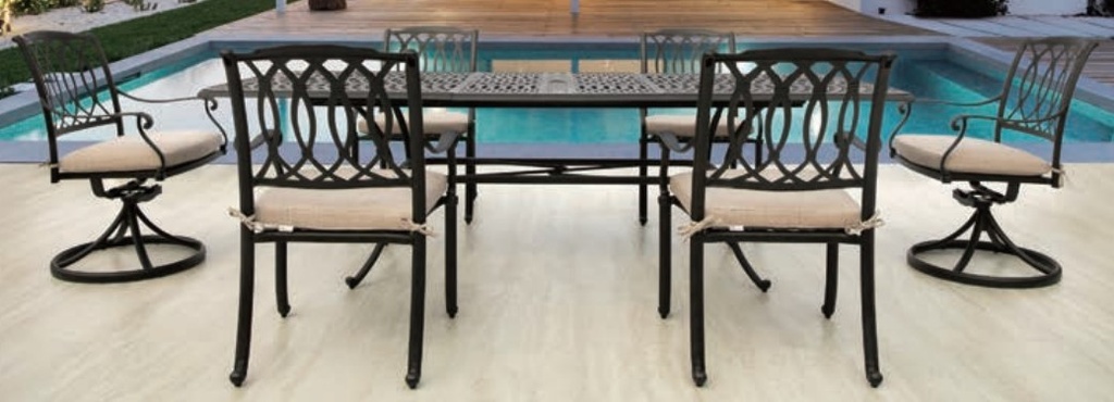 Mayfair 42" x 76" Rectangular Extension Table, Expands to 100" Outdoor Furniture